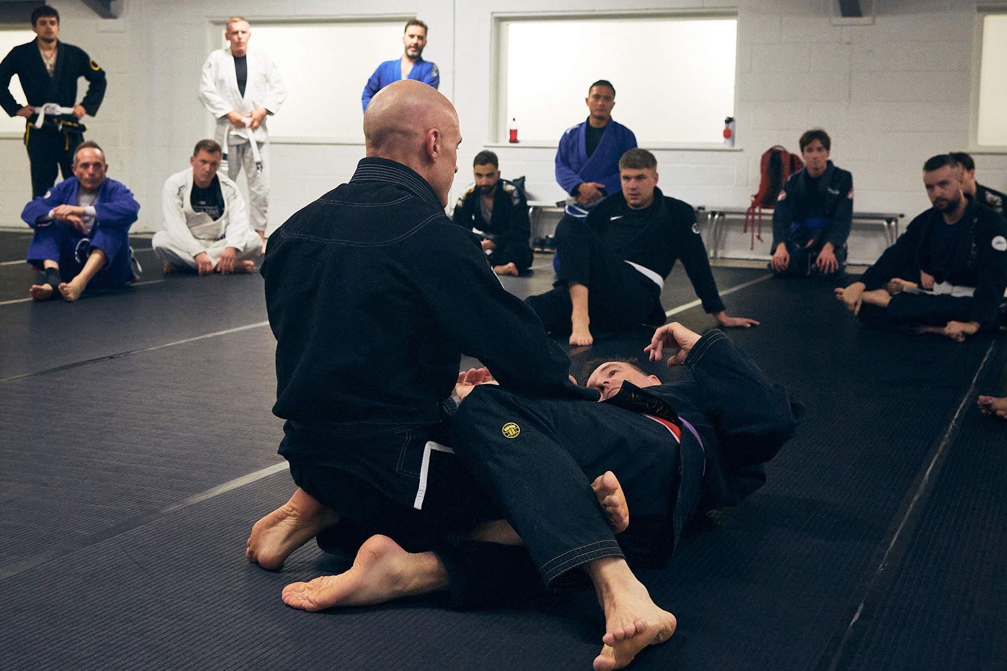 Kingston Jiu Jitsu members training together on the mats