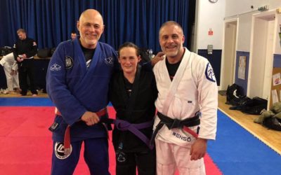 Clare Promoted to Purple Belt